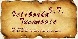 Veliborka Tušanović vizit kartica